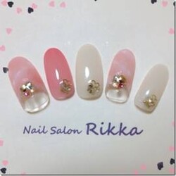 バレンタインハートネイル♡|Nail  Salon Rikka