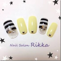 春ネイル☆大人ボーダー♪|Nail  Salon Rikka