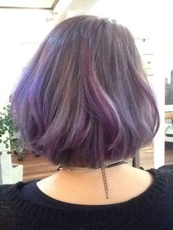 【feliz名古屋】ブルーとピンクのグラデ／ボブ