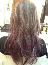 シルバーベージュ＋ラベンダー系グラデカラー|feliz