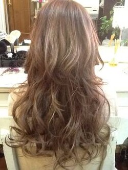 ピンクシルバーのMIXカラー