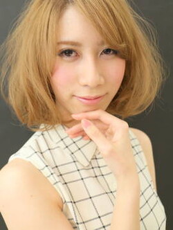 【Le'vie】外国人風ナチュラルフェミニンボブ|Hair Lounge Le'vie