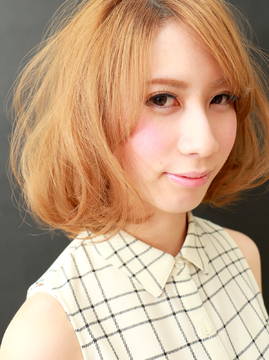 【Le'vie】外国人風ナチュラルフェミニンボブ|Hair Lounge Le'vie