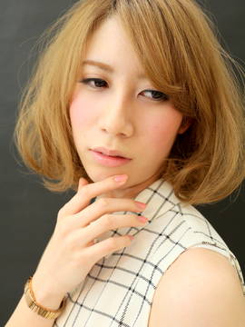 【Le'vie】外国人風ナチュラルフェミニンボブ|Hair Lounge Le'vie