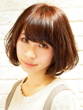 人気のファッツション誌風ボブ　京都|hair design Rinto