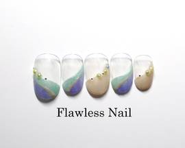 パステルＷフレンチ|Flawless　Nail