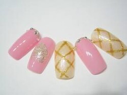 ピンク×ベージュのワンカラー