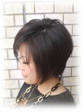 前下がりショートカット|PAM hair