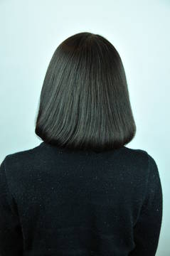 パーマでワンカールさせたふんわりボブ|hair spa deco