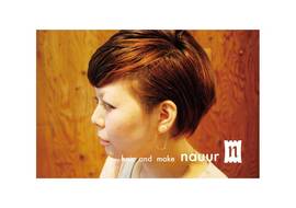 アシンメトリーツーブロック|hair and make  nauur
