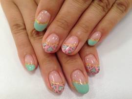 定額デザインジェルネイル　６０００円コース|ネイルキューブ　イオン天童店