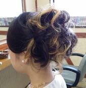 結婚式アップスタイル ツートーンカラー|びゅうてぃぷらざコア 岩槻店