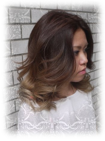 グラデカラーのグラマラス仕上げ|PAM hair