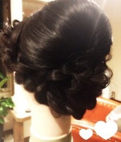 四つ編み込み（縦バージョン）|hair design CHERI