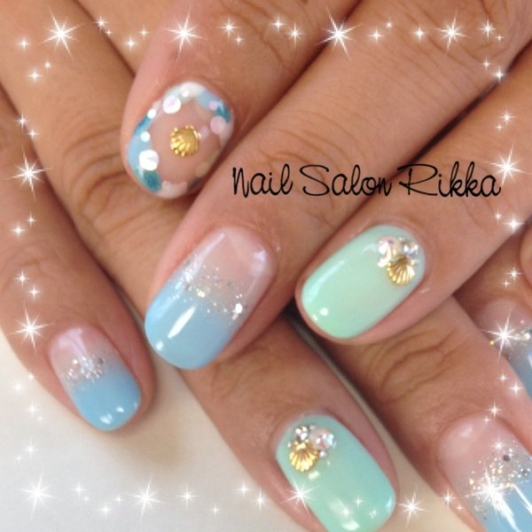 ドット＆トリミングネイル|Nail  Salon Rikka