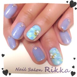 大人ピーコックネイル|Nail  Salon Rikka
