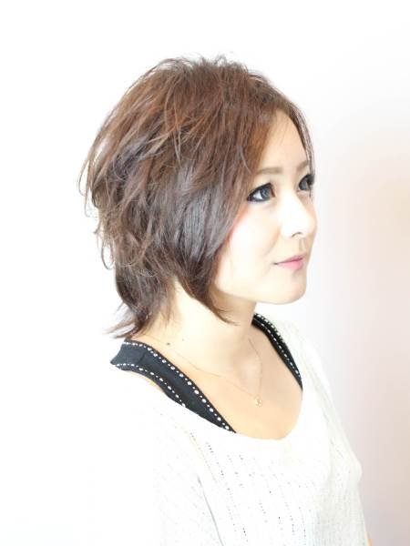 軽めのふんわりショートパーマ|Wiz-R 成田三里塚店　美容室