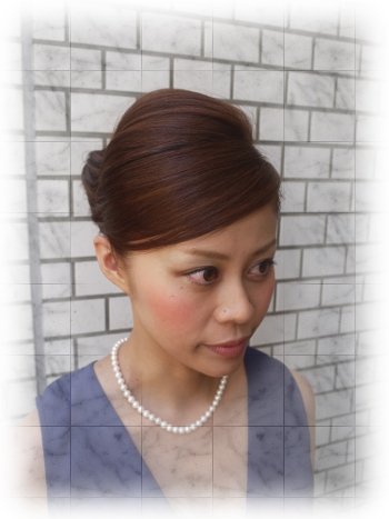 シンプルな涼しげリボンアップ!(^^)! |PAM hair
