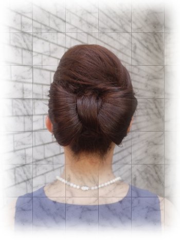 シンプルな涼しげリボンアップ!(^^)! |PAM hair