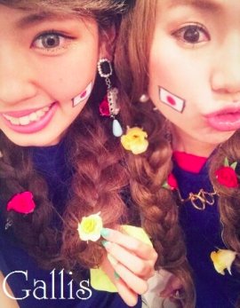 【Gallis】フェイスペイント×Ｗ杯日本代表!!