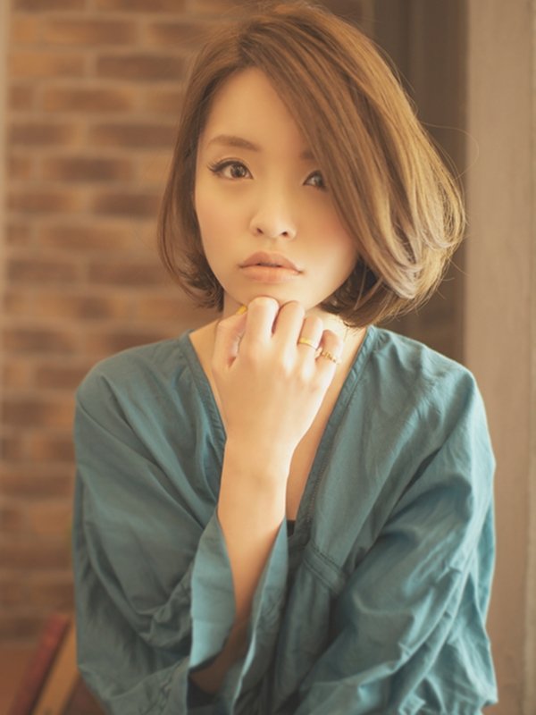 ひし形フォルムの大人可愛いおすすめバルーンボブ☆|BEKKU hair salon