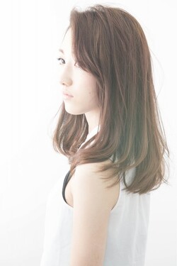 【keep hair design.松下】ペールアッシュ☆セミロング|keep hair design