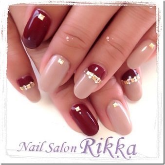大人のボルドーネイル|Nail  Salon Rikka