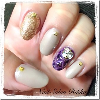 パイソン柄ネイル|Nail  Salon Rikka
