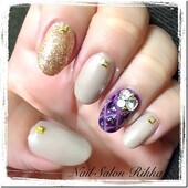 パイソン柄ネイル|Nail  Salon Rikka