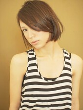無造作ナチュラルクールフェミニンな大人ボブ |BEKKU hair salon