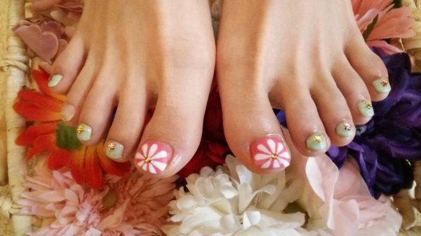 お花アート✿|Nail Salon&amp;Nail School JuJu　富士店