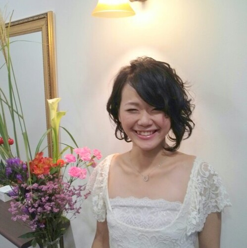 フェミニンボブ×ナチュラルバング