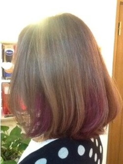 【feliz名古屋】レッドバイオレットのグラデ