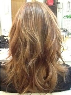 ベージュ系ハイライトMixカラー