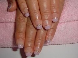 オフィスネイル　ピンクフレンチ