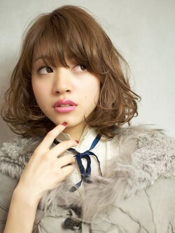 愛されふわふわミディ☆スタイリングも簡単♪