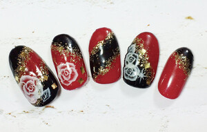 和柄ネイル Princess Ash なんばcity店 プリンセスアッシュナンバシティテン 大阪府 なんば のネイル デザインカタログ ビューティーパーク