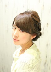 編み込みシニヨン|Ｌｉｎｋｈａｉｒｓｐａｃｅ