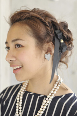 gift＊ルーズ編み込みセットスタイル