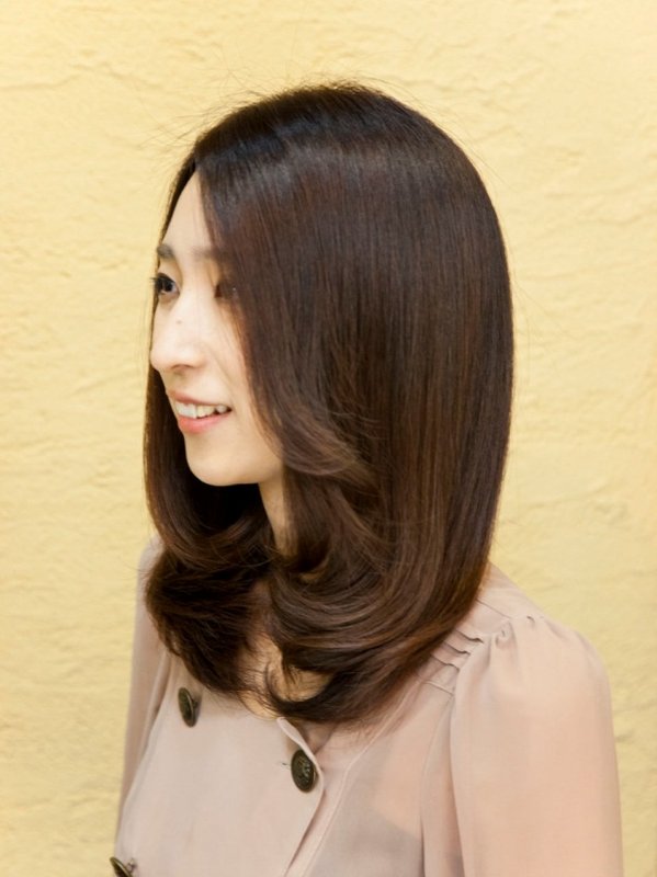 ボブスタイル(縮毛矯正＋毛先カール)|WHITE BOX 湖北台店