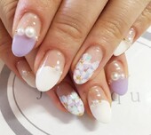 フラワーフレンチ|nail salon julique～ジュリーク～