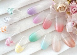 カラーグラデorマーブルフレンチ新規￥5940|NailSalon＆School ｂｌｕｅｂｅａｎｓ　千葉店、蘇我店