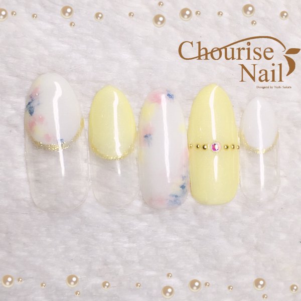 【６月のおすすめネイル】お嬢様丸フレンチ♡|Chourise Nail*
