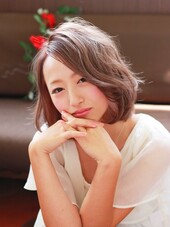 ミルクティーカラー・アッシュボブ|Wiz 富里店