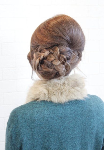 編み込みパーティーアップ|Wiz-R 成田三里塚店　美容室