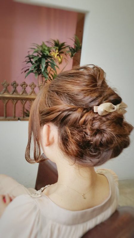 お呼ばれ☆フィッシュボーンアップ♪|eclat hair&amp;beauty