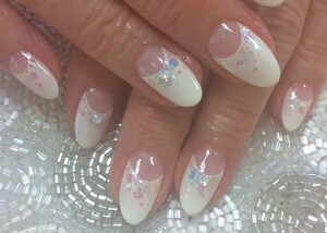 白フレンチ ネイルサロン プリューボゥ ネイルサロンプリューボゥ 兵庫県 芦屋 のネイルデザインカタログ ビューティーパーク