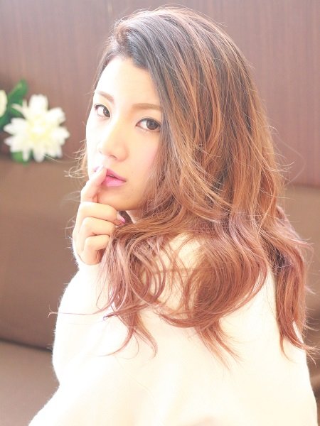 ナチュラルウェーブ・グラデーションカラー|Wiz志津・ユーカリが丘店