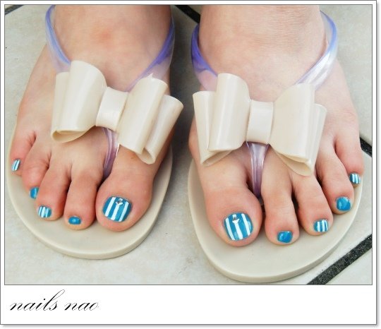 ペディキュア　ブルーフット|nails nao