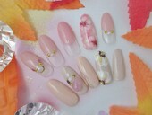 ふんわりフラワー　6300円|ネイリッシュクラブ　新宿東口店